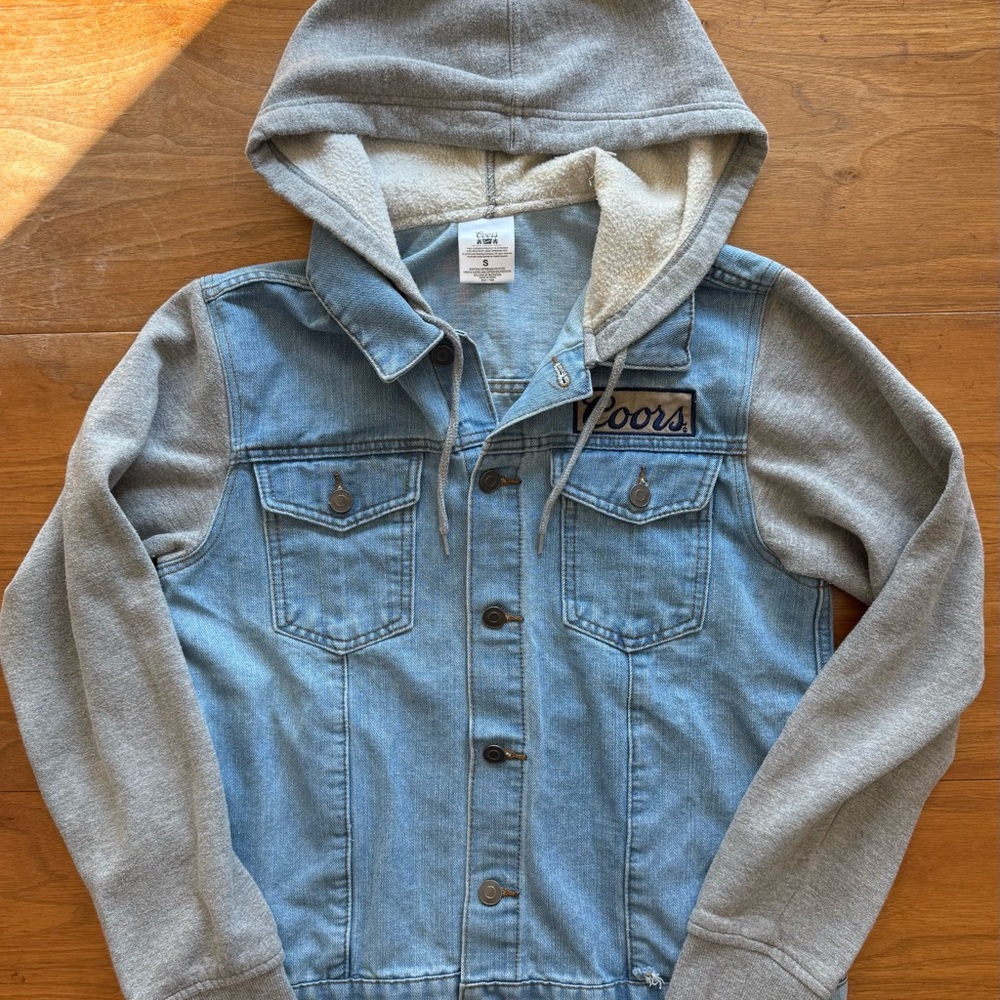 Coors Men's Denim and Gray Hooded Jacket